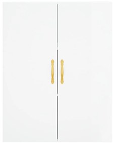 vidaXL Ντουλάπια Τοίχου 2 τεμ. Γυαλιστερά Λευκά 69,5 x 34 x 90 εκ.