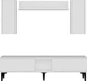 Stewehome Σετ έπιπλο τηλεόρασης με ράφι 150x30x41 cm