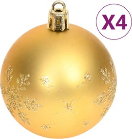 vidaXL Σετ Μπάλες Χριστουγεννιάτικες 70 τεμ. Χρυσές και Κόκκινες