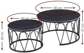Τραπεζάκια σαλονιού Vitro-Mauro