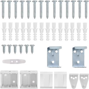 vidaXL Βενετσιάνικη Σκίαση Λευκός 213 x 140 εκ PVC