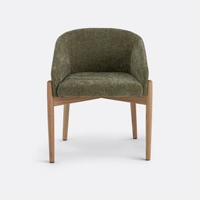 Πολυθρόνα τραπεζαρίας με ανάγλυφη ταπετσαρία, Beca