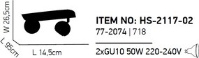 Σποτ Δίφωτο Homelighting Sphera 77-2074 Chrome