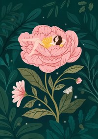 Εικονογράφηση Peony Girl, Petra Holikova