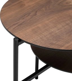 ΤΡΑΠΕΖΆΚΙΑ ΣΑΛΟΝΙΟΎ KEMI 2SH WALN COFFEE TABLE ATMOSPHERA 197757A