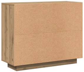 vidaXL Μπουφές Αρτισιανή Δρυς 92x35x75 εκ. από Επεξεργασμένο Ξύλο