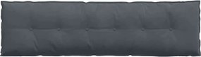 vidaXL Μαξιλάρι Πλάτης Σκούρο Γκρι 180 x 50 x 19 cm