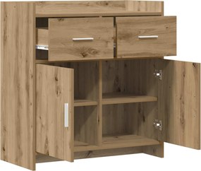 vidaXL Πλαϊνό γραφείο Artisan Δρυς 75 x 36 x 80 εκ Επεξεργασμένο Ξύλο