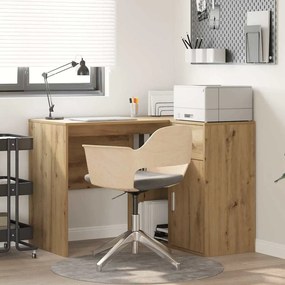 vidaXL Γωνιακό γραφείο με συρτάρι 2 pcs artisan δρυς 102 x 50 x 75 εκ