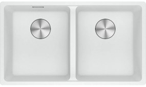 Franke Maris Bowl MRG 220/120-35-35 Polar White Υποκαθήμενος Γρανιτένιος Νεροχύτης 80cm