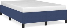 vidaXL Πλαίσιο κρεβατιού χωρίς στρώμα μπλε 120x200cm ύφασμα