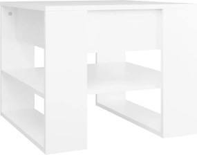 vidaXL Τραπεζάκι Σαλονιού Λευκό 55,5 x 55 x 45 εκ. από Επεξεργ. Ξύλο