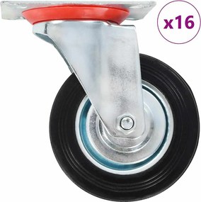 vidaXL Ρόδες Περιστρεφόμενες 16 τεμ. 100 χιλ.
