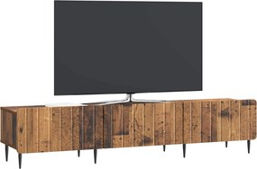 VidaXL Ντουλάπι TV με συρτάρι Παλαιωμένο ξύλο 147 x 34,5 x 32 εκ