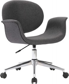 vidaXL Καρέκλα Γραφείου Περιστρεφόμενη Γκρι Υφασμάτινη