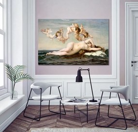 Αναγεννησιακός πίνακας σε καμβά με αγγελάκια και γυναίκα KNV806 120cm x 180cm Μόνο για παραλαβή από το κατάστημα