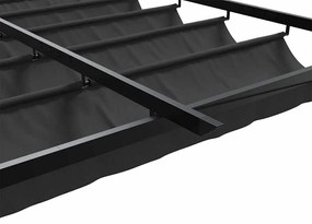 vidaXL Κιόσκι Ανθρακί 300 x 300 x 200 cm Πολυεστέρας