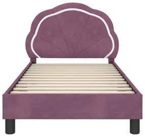 vidaXL Κρεβάτι Παιδικής Κρεβατοκάμαρας με Κεφαλάκι Μοβ 80 x 160 cm