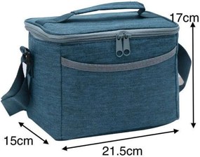 Ισοθερμική Τσάντα 'Ωμου 5.5Lt Μπλε 21.5x15x17cm