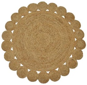 Χαλί Voni Inart φυσικό γιούτα Φ100x1εκ 302-000006-302-000006-Καφέ 302-000006