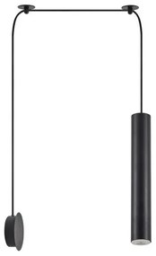 Κρεμαστό Φωτιστικό Οροφής 1xE27-GU10 Adept Tube Homelighting-77-8903-Μαύρο 77-8903