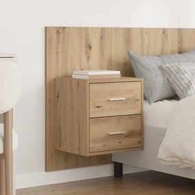 vidaXL Κεφαλή κρεβατιού με κομοδίνο 3 pcs Artisan Oak