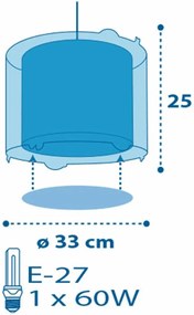 Φωτιστικό οροφής Ango Clouds-Ροζ