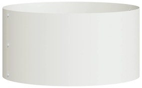 vidaXL Γλάστρα Κήπου Λευκό 40 x 40 x 20 cm Ατσάλι