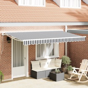 vidaXL Σκηνίτσα Αναδιπλούμενη Γκρι και Λευκό 400x200 cm