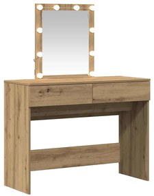 vidaXL Μπουφανάκι artisan δρυς 100 x 40 x 130 εκ Επεξεργασμένο ξύλο