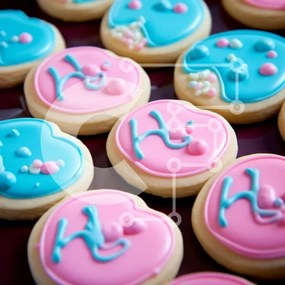 Σετ των 2 Intra Συλλεκτικό Ξύλινο Παζλ Plywood  4mm - Πολύχρωμα διακοσμημένα μπισκότα Σε Ξύλινο Κουτί - Διαστάσεις: 10x10 cm – 25 κομμάτια