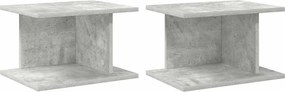 vidaXL Κομοδίνο 2 pcs Σκυρόδεμα Γκρι 40 x 30 x 25 εκ