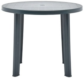 vidaXL Τραπέζι Κήπου Πράσινο 89 εκ. Πλαστικό