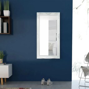 vidaXL Καθρέφτης Τοίχου με Μπαρόκ Στιλ Λευκός 120 x 60 εκ.