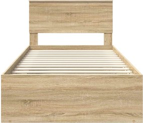 vidaXL Σκελετός Κρεβατιού Sonoma Δρυς 100 x 200 cm