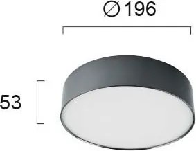 Φωτιστικό Πλαφονιέρα LED Viokef Jaxon Black 4183301