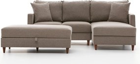 Corner Sofa Eva Right - Cream Cream