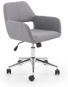 Καρέκλα γραφείου Houston 553, Γκρι, 75x55x56cm, 9 kg, Με ρόδες, Με μπράτσα, Μηχανισμός καρέκλας: Κλίση | Epipla1.gr