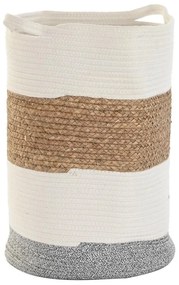 Διακοσμητικό Καλάθι DKD Home Decor Λευκό Φυσική ίνα