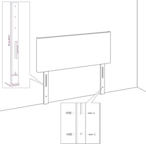 vidaXL Κεφαλάρι Μπλε 180 cm ύφασμα