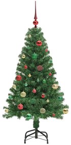 vidaXL Τεχνητό Χριστουγεννιάτικο Δέντρο με 150 LED Πράσινο 150 cm