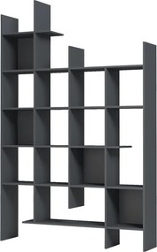 Βιβλιοθήκη Manco pakoworld ανθρακί 122x25.5x188εκ