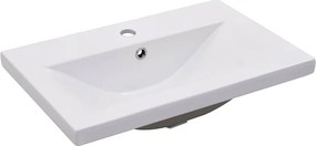 vidaXL Νιπτήρας Ένθετος Λευκός 61 x 39,5 x 18,5 εκ. Κεραμικός