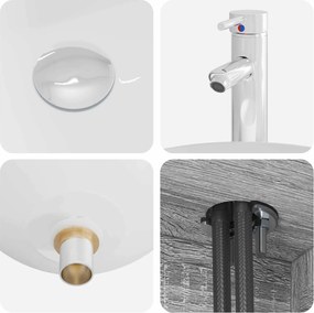 vidaXL Σετ Επίπλων Μπάνιου 2 pcs Γκρι Sonoma Επεξεργασμένο Ξύλο