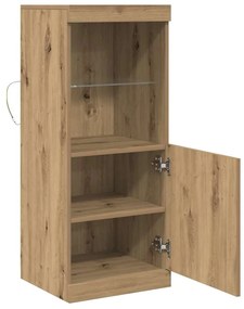 vidaXL Πλαϊνό γραφείο artisan δρυς 41 x 37 x 100 εκ Επεξεργασμένο ξύλο