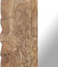 vidaXL Καθρέφτης 50 x 50 εκ. από Μασίφ Ξύλο Μάνγκο