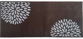 Χαλάκι Κουζίνας Universal 917 Flowers 67x150cm Taupe Sdim 67X150cm Polyamide