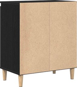 vidaXL Πλαϊνό γραφείο Μαύρη Οξυά 60 x 35 x 70 cm Επεξεργασμένο ξύλο