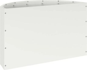 vidaXL Γλάστρα Λευκό 60 x 30 x 35 εκ Ατσάλι