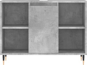 vidaXL Ντουλάπι Μπάνιου Γκρι Σκυροδέματος 80x33x60 εκ. Επεξ. Ξύλο